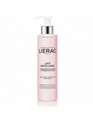 LIERAC LAIT MICELLAIRE DOUBLE NETTOYANT VISAGE ET YEUX - 200ml