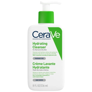 CeraVe Crème Lavante Hydratante peaux normales à sèches 236ml