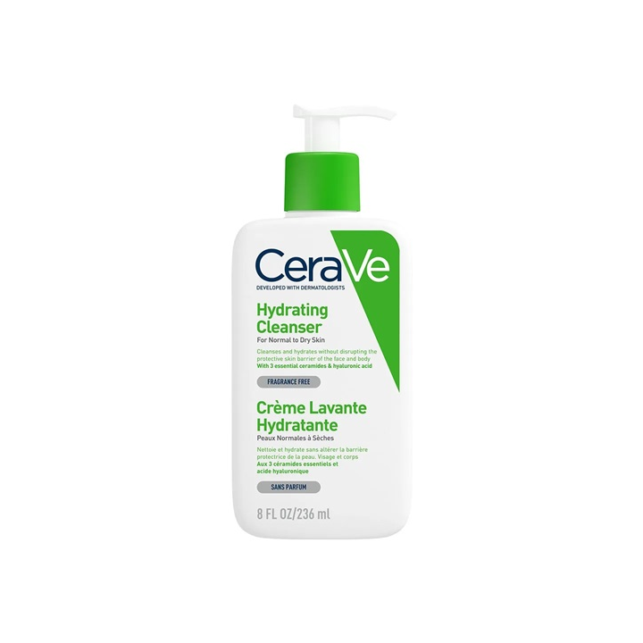 CeraVe Crème Lavante Hydratante peaux normales à sèches 236ml
