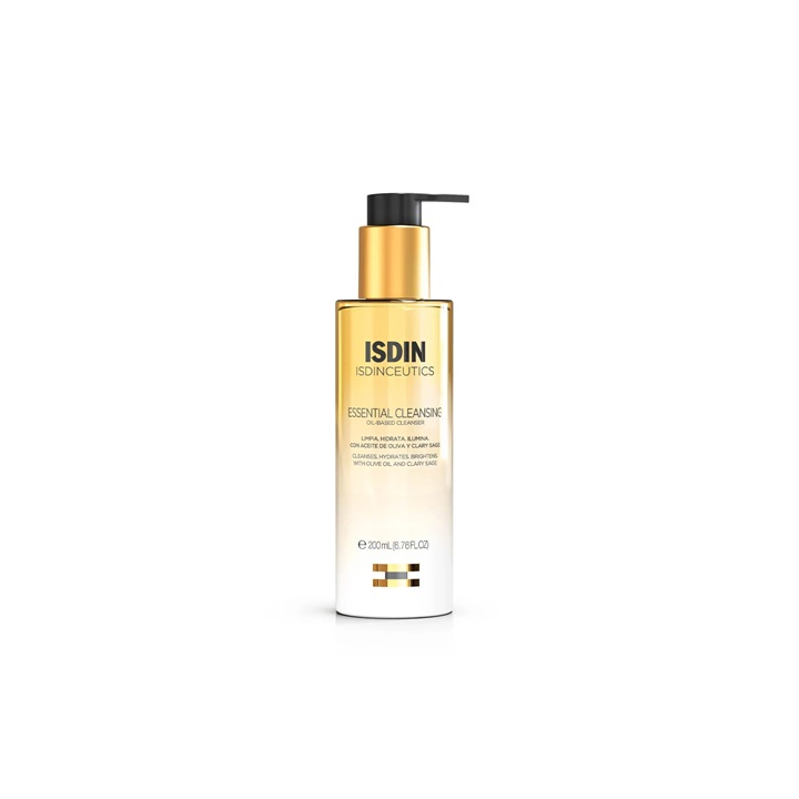 ISDIN Isdinceutics Essential Cleansing Huile Nettoyante et Démaquillante Visage 200ml