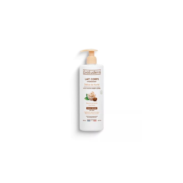 EVOLUDERM Lait de corps Hydratant Délice de Karité 500 ML