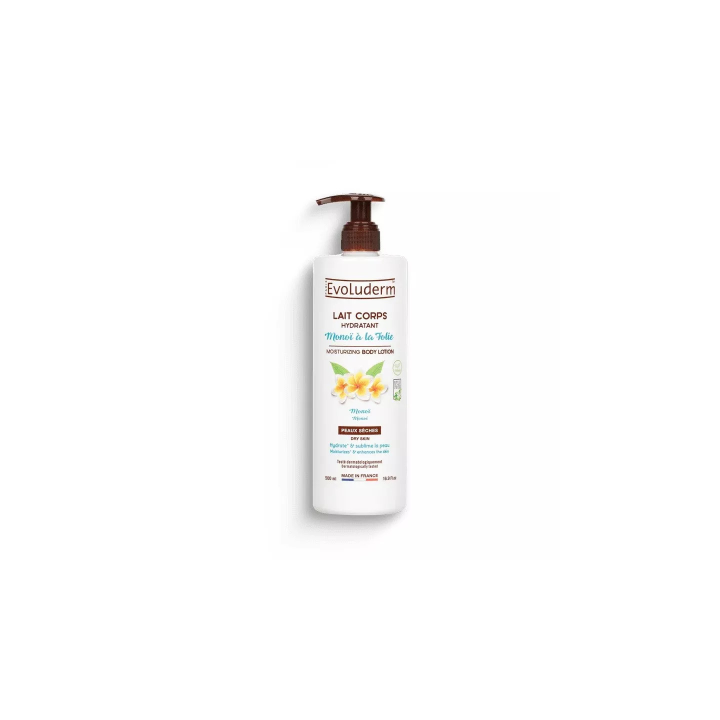 EVOLUDERM Lait de corps Hydratant Monoï à la Folie 500 ML