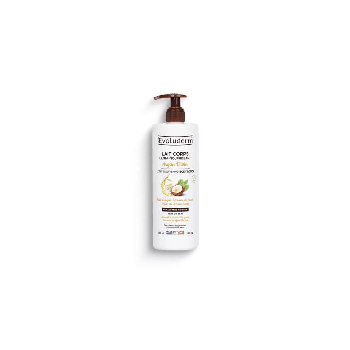 EVOLUDERM Lait de corps Nourrissant Argan Divin 500 ML