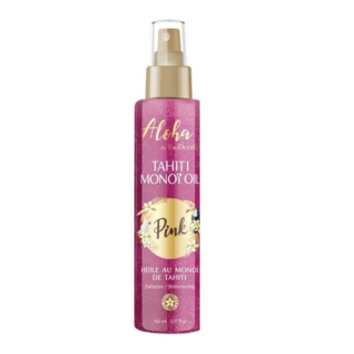 INODERMA ALOHA Huile au Monoï de Tahiti Pailletée PINK 150ml SPRAY
