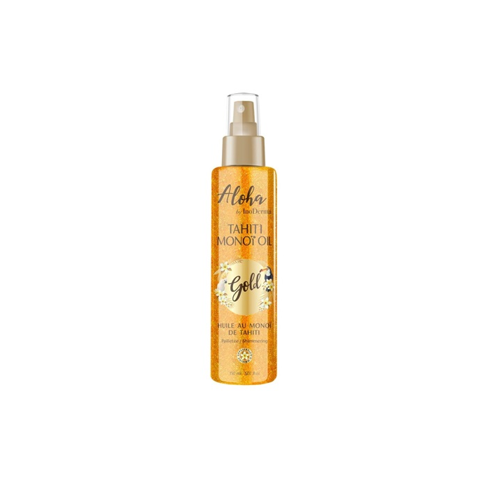 ALOHA Huile De Monoi de Tahiti Pailletee Gold Spray 150ml