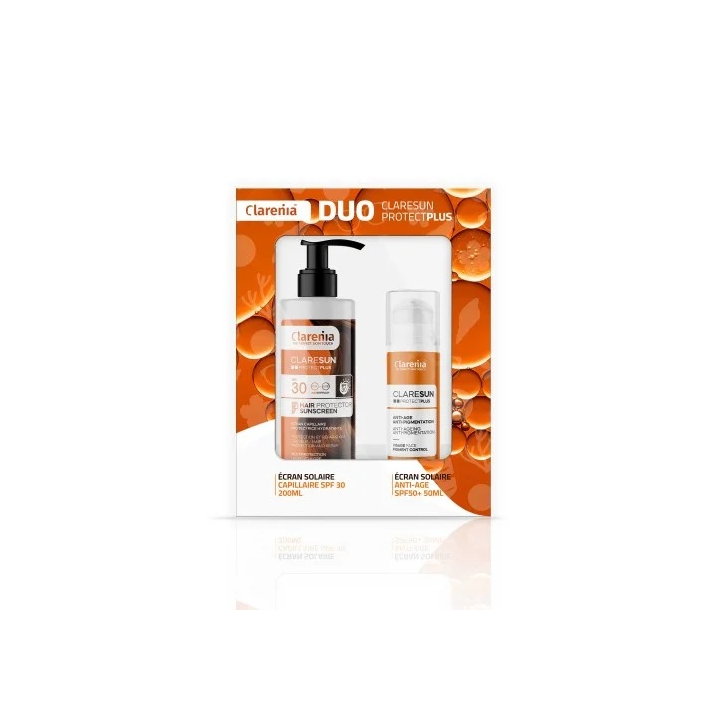 Clarenia Duo Ecran Hydratant Invisible + Ecran Cheveux -40%