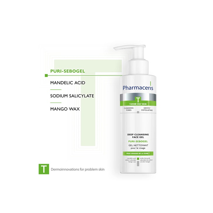 Pharmaceris T Puri Sebogel Gel Nettoyant Purifiant 190ml