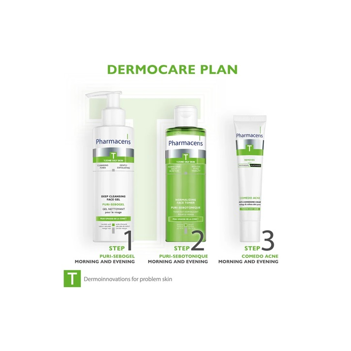 Pharmaceris T Puri Sebogel Gel Nettoyant Purifiant 190ml