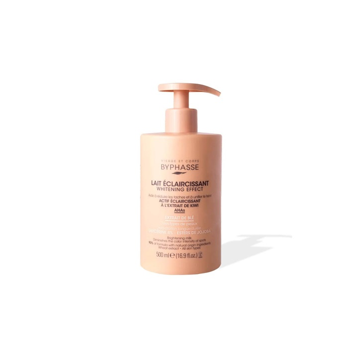 BYPHASSE Lait Eclaircissant Whitening Effect Extrait De blé 500ml