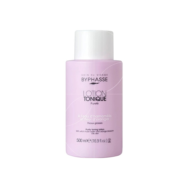 Lotion Tonique Pureté à L’eau D’hamamélis et Fleur D’oranger Peaux Grasses 500ml