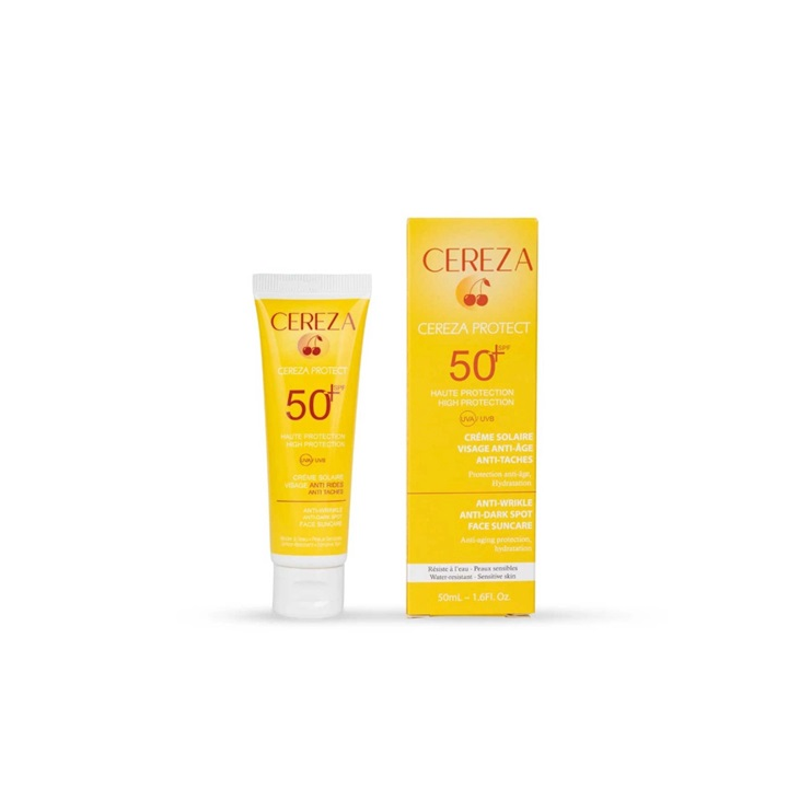 CEREZA Creme Solaire 3en1 Anti Age et Anti Tache 50ml