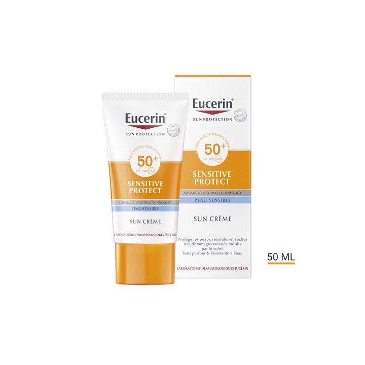Eucerin Sun Crème Solaire Visage Sensitive Protect SPF 50+