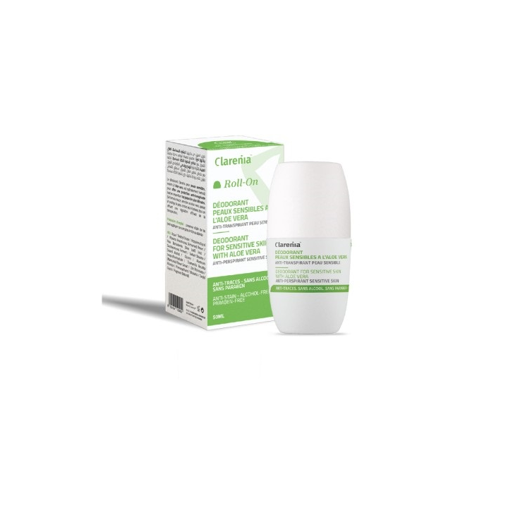 Clarenia Deodorant Peaux Sensibles Aloe Vera 50ml