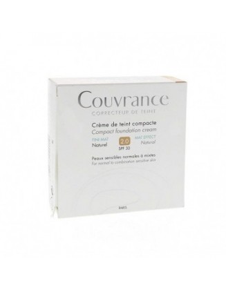 AVENE Couvrance Crème de teint compacte Fini mat Beige  N2 Naturel