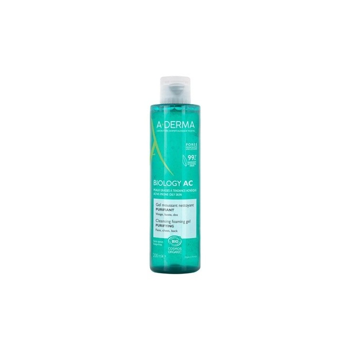 A-Derma Biology AC Gel Moussant Nettoyant Purifiant 200ml