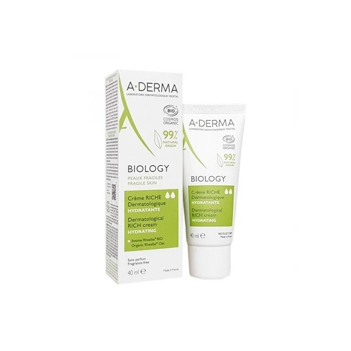 A-DERMA BIOLOGY Creme riche hydratante peaux fragiles 40ml