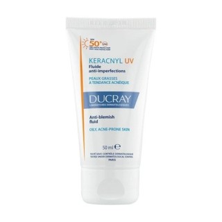 Ducray Keracnyl UV Fluide Anti-imperfections Peaux Grasses A Tendance Acneique 50ml