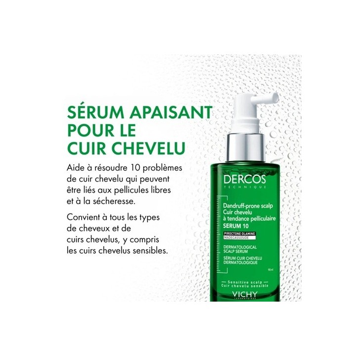 Vichy Dercos Sérum 10 Cuir Chevelu à Tendance Pelliculaire 90ml