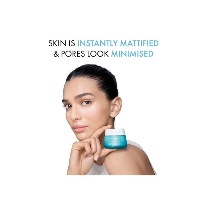 Vichy Minéral 89 Sorbet Mat Hydratation Peau Mixte à Grasse 48h 50ml