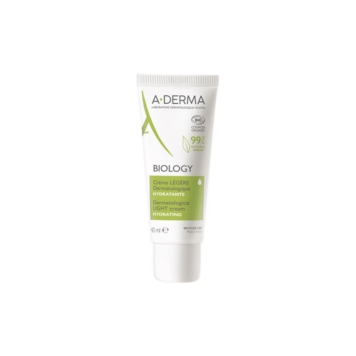 A-DERMA Biology Creme Legere Hydratante Peaux Fragile 40ml